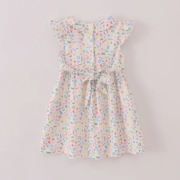 Boutique Back to School ABC Alphabet Embroidered Smocked Dress - Picture 5 of 7